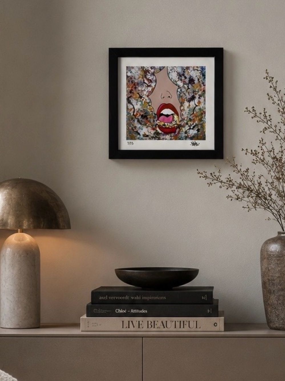 Art Print – Graffiti Lips- Art Basel Miami